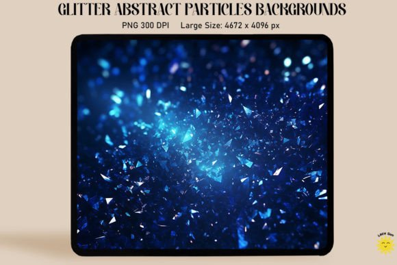 Abstract Blue Particles Backgrounds: A Sparkling Digital Asset