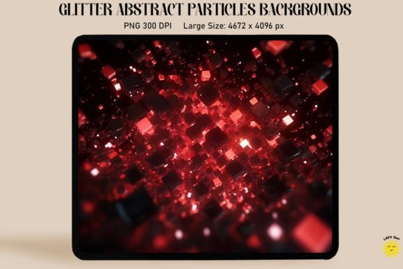 Abstract Red Particles Backgrounds: Vibrant Design Assets