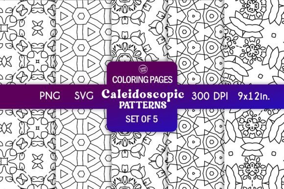 Caleidoscopic Coloring Pages Backgrounds