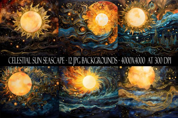 Celestial Sun Seascape Backgrounds: A Designer's Guide