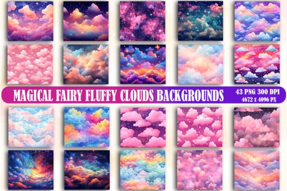 Creating Enchanting Visuals with Magical Fairy Fluffy Clouds Backgrounds