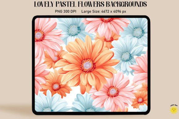 Daisies Pastel Colors Backgrounds: A Soft Touch for Any Design
