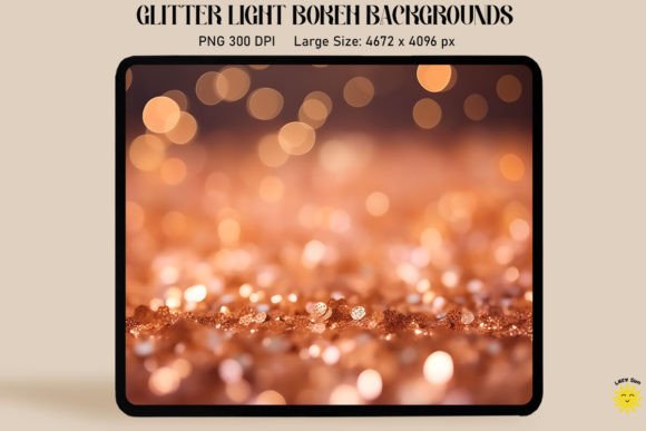 Designing with Rose Gold Luminous Bokeh Backgrounds