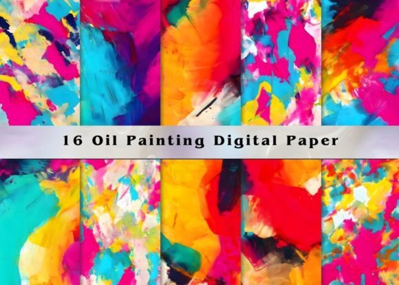 Elevate Your Designs: The Power of 16 Abstract Oil Painting Backgrounds