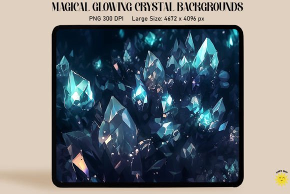 Enchanted Digital Art: Mastering Glowing Crystal Backgrounds