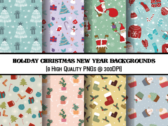 Enchanting Christmas & New Year Backgrounds for Your Designs