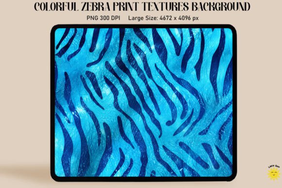 Glitter Blue Zebra Print Backgrounds: A Designer's Bold Asset