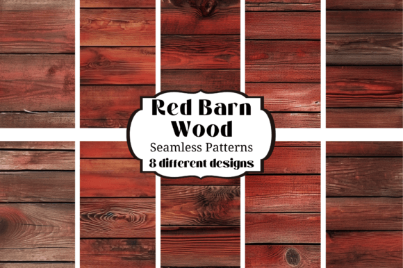 Rustic Charm Unleashed: Old Red Barn Wood Seamless Backgrounds