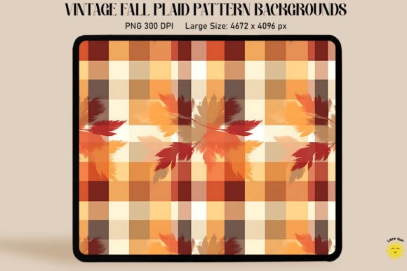 Simple Autumn Plaid Pattern Backgrounds for Your Projects