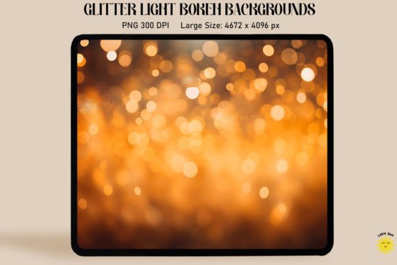 The Warm Glow of Soft Orange Glitter Bokeh Backgrounds