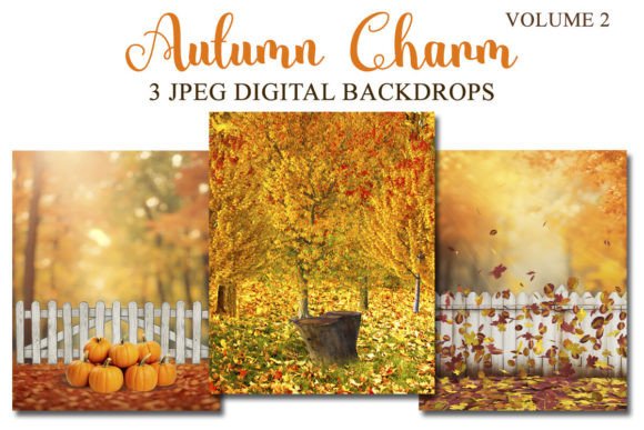 Transform Your Photos with Autumn Charm V2 Digital Backgrounds