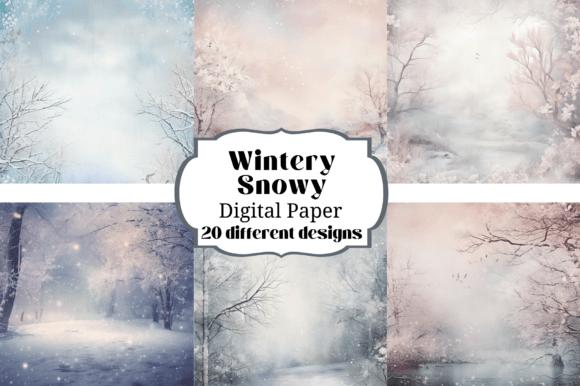 Transform Your Winter Projects with Digital Paper Backgrounds