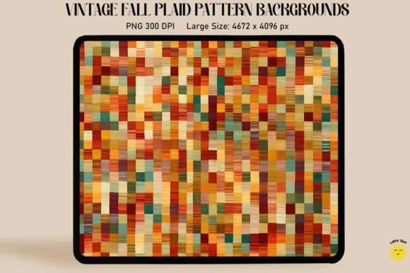 Warm Up Your Projects with Fall Color Checkered Pattern Backgrounds